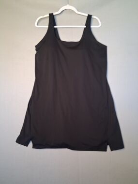 Old Navy Sz XL Black Scoop Neck Dress With Built In Shorts